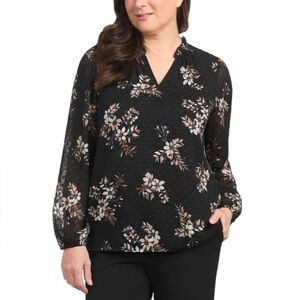 Hilary Radley Women's Long Sleeve Blouse